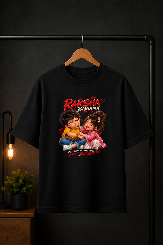 Raksha Bandhan — Brother Sister Oversized T-Shirt | VORZA