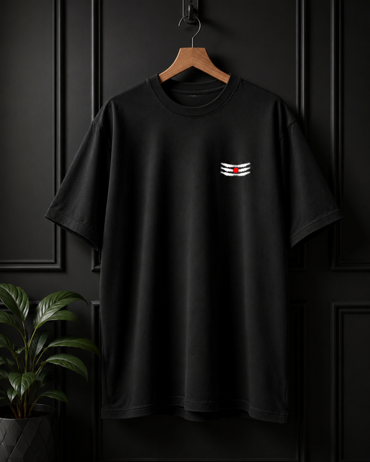 VORZA Essential Oversized Black T-Shirt