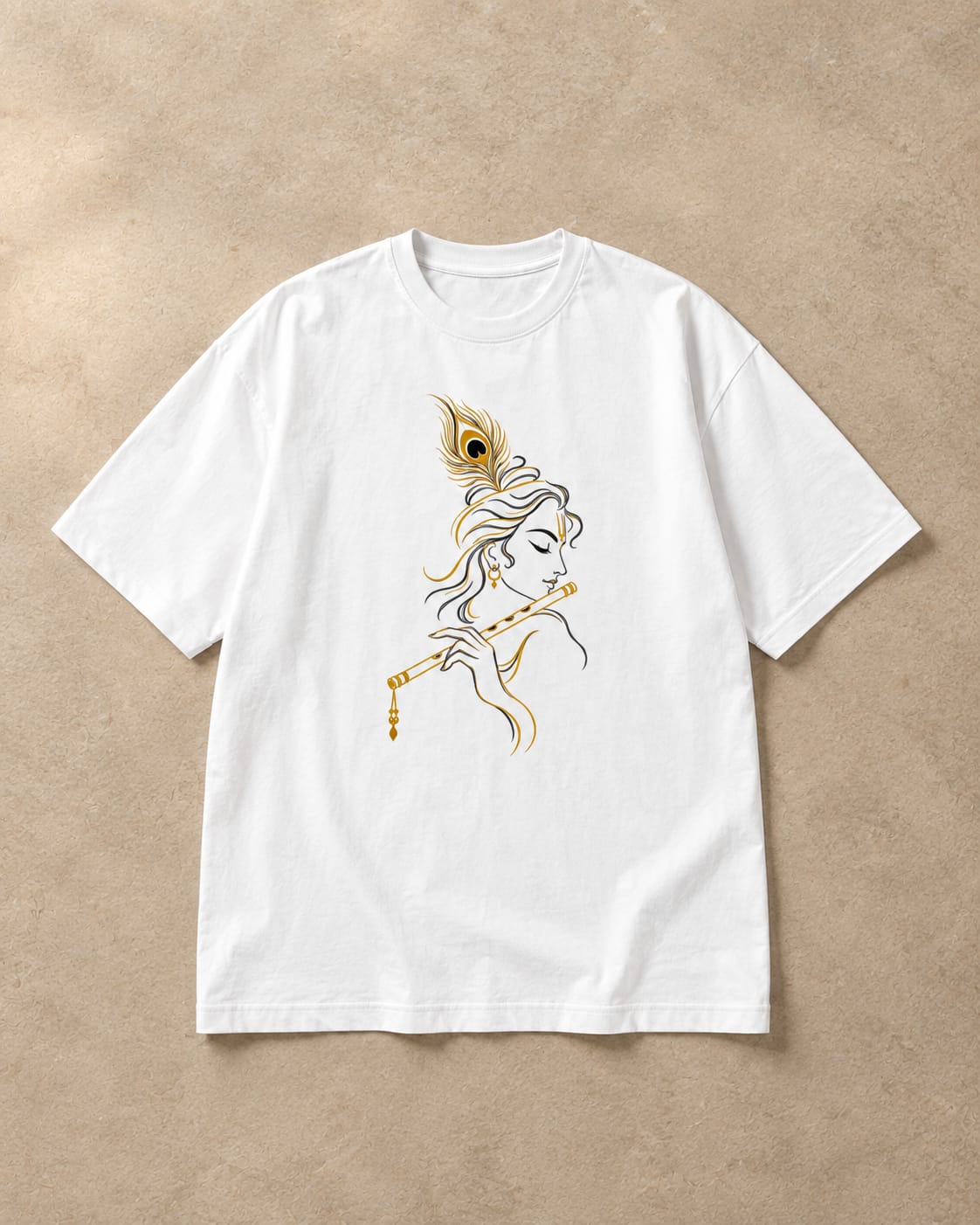 VORZA Krishna Elegance Oversized T-Shirt