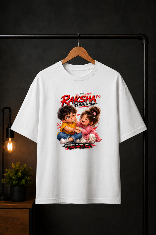 Raksha Bandhan — Brother Sister Oversized T-Shirt | VORZA