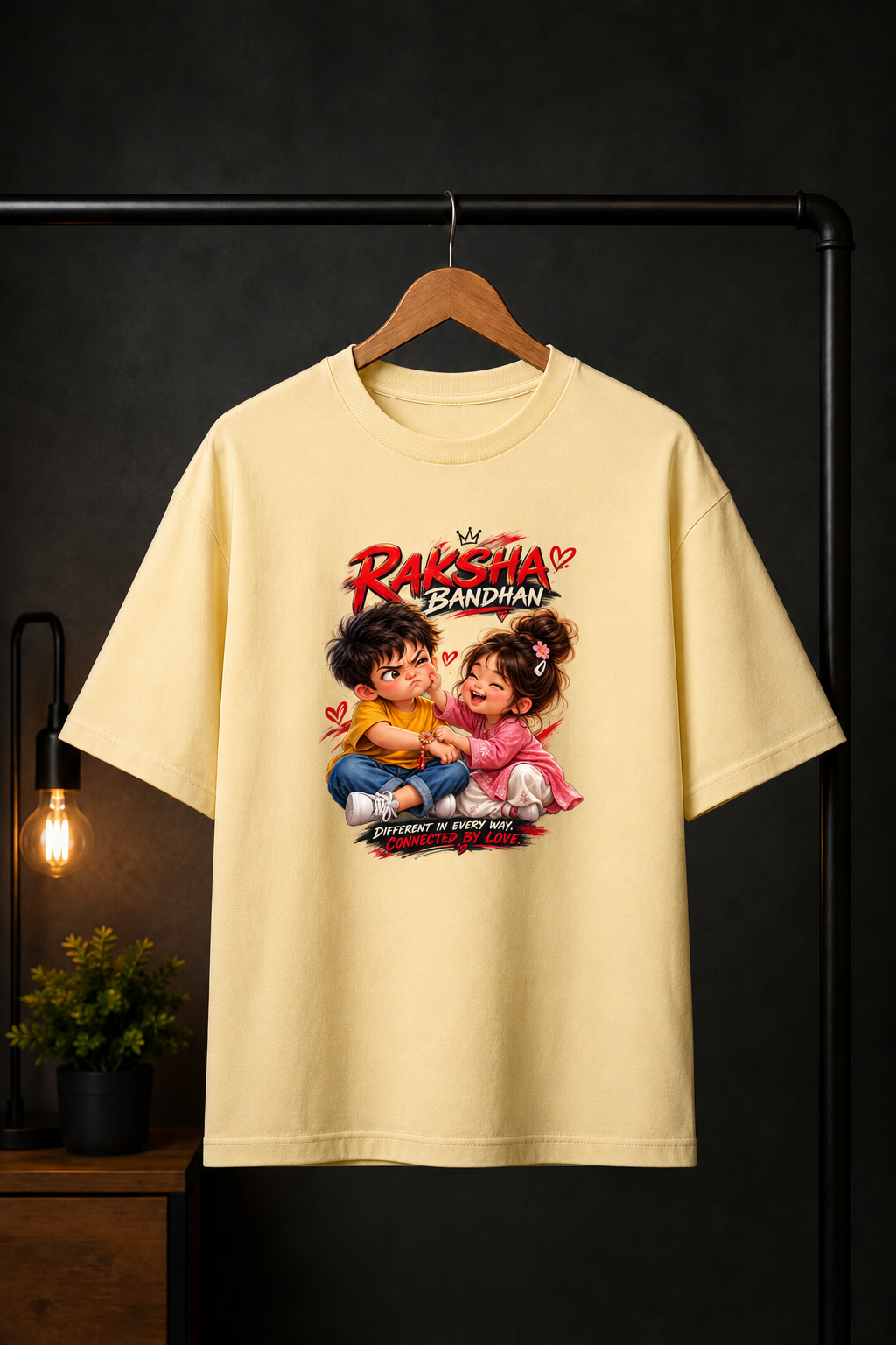 Raksha Bandhan — Brother Sister Oversized T-Shirt | VORZA